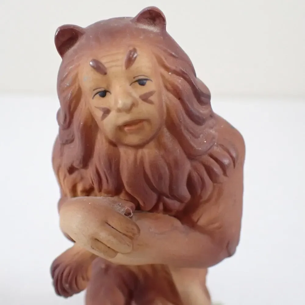 Wizard of Oz Cowardly Lion Music Box Seymour Mann 1981 Korea Vintage